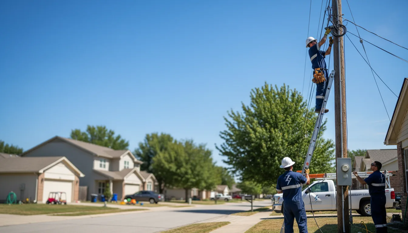 Residential electrician providing installation services in Belmont, OH